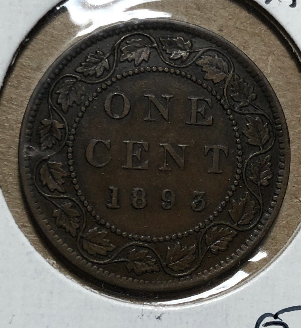 1893 Canada 1 Cent Queen Victoria Coin | eBay