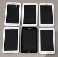 Lot of 6 Defective Samsung Galaxy Tab 3 Lite SM-T110 8GB, Wi-Fi, 7"
