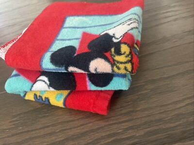 Vintage Franco Disney Mickey Mouse 90's 2 Piece Towel Set