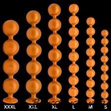 New Soft Silicone Anal Beads Balls Big Butt Plug Vaginal Anus Dilator Sex Toy