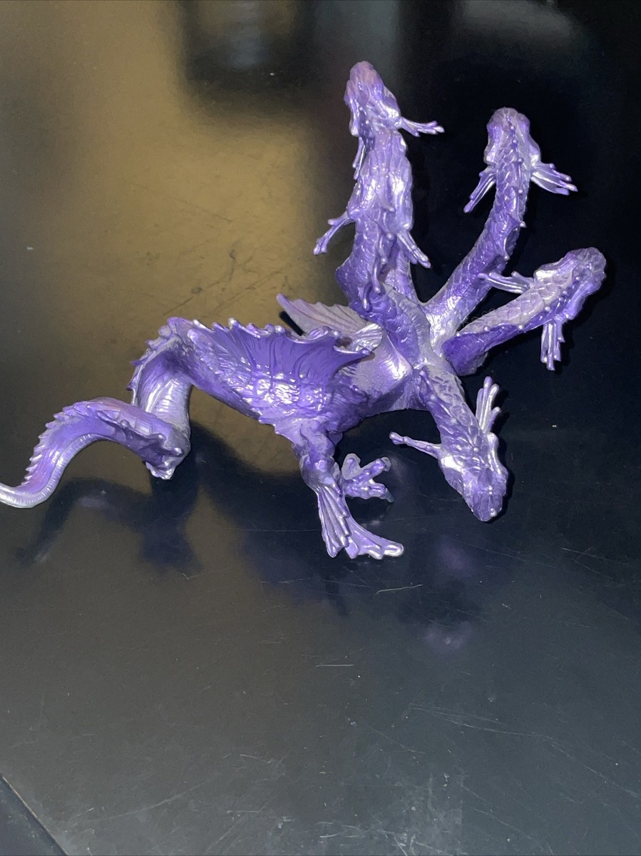 Safari Ltd Hydra Mythical Five Headed Purple Silver Dragon Monster