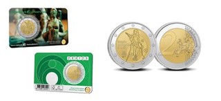 2 2 Euro GDM BELGIEN 2025 CC NL/FR 90 Jahre Nationallotterie