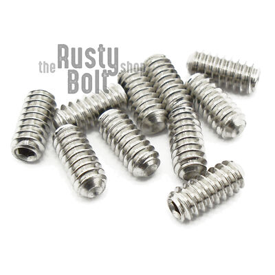 #6-32 x 5/16'', Socket Set Screws Cup Point, A2 304 18-8, Stainless Steel