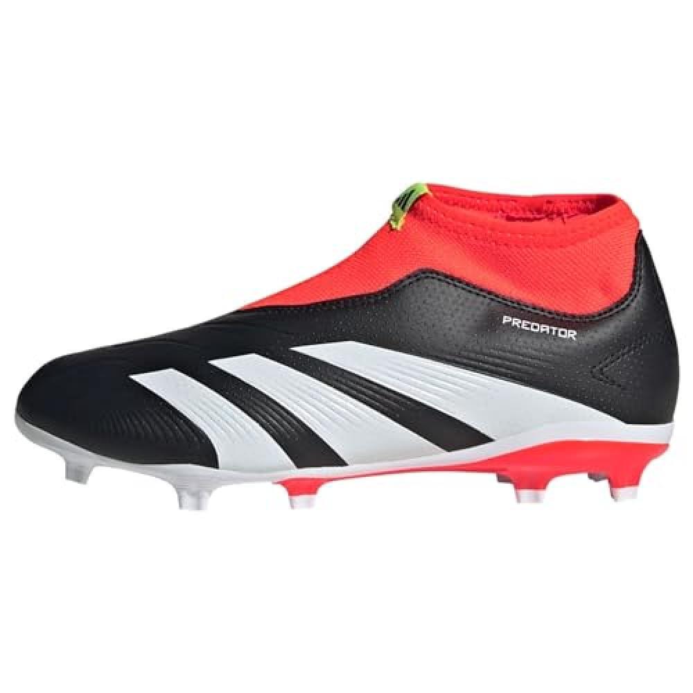 (TG. 33 EU) adidas Predator 24 League Laceless Firm Ground Boots, Scarpe da Ginn