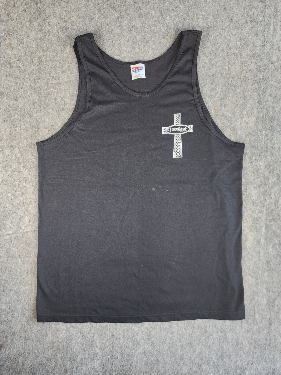 Vintage Ozzfest 2001 Tank Top Shirt Large Y2K Ozzy Cross F