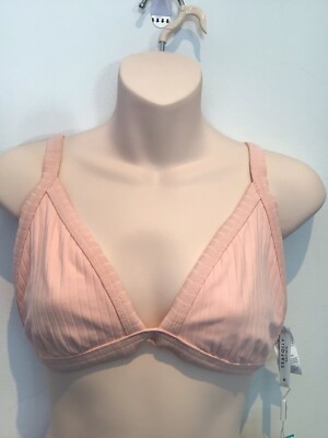 seafolly size 14 Tri Bra Inka rib Rose Pink