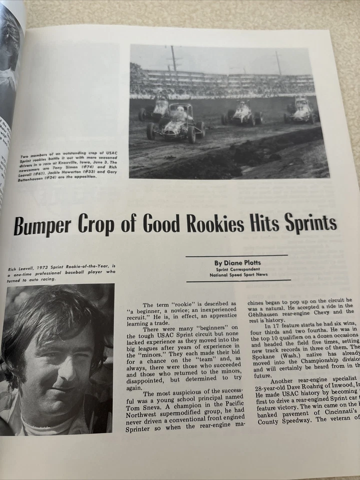 1973 USAC Magazine Great Condition - Image 2 of 3