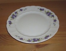 Eschenbach Bayreuth Veilchen 1 Kuchen, Brotteller vom Teegedeck  lila-grün