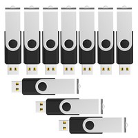 10X USB 2.0 Flash Drive 1GB 2GB 4GB 8GB 16GB Swivel Thumb Memory Stick Pendrive