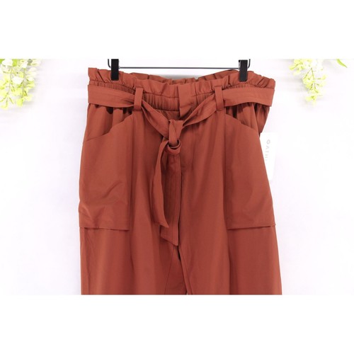 Athleta Damen Skyline Hose Gürtel Taille Cognac Braun Gr. 12 NEU - Bild 3 von 14
