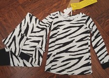 Angel Dear Zebra Print Two Piece Pajamas Unisex Size 18-24 Bamboo NWT New 40