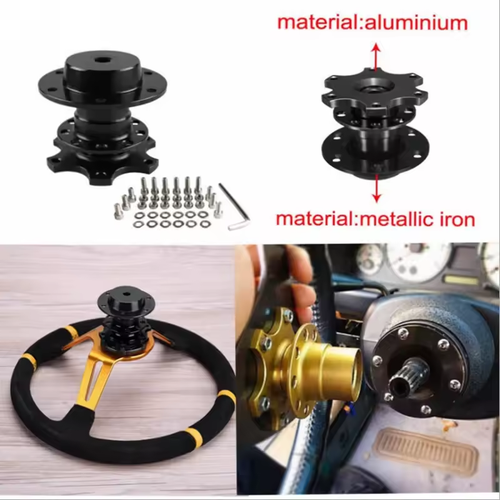 Kit mozzo a sgancio rapido per volante universale da corsa a 6 fori - Foto 5 di 15