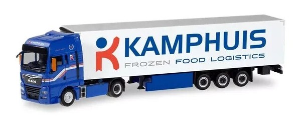 "Herpa 311311 Man Tgx Xxl KüHlkoffer-Sattelzug \"Kamphuis\" (Nl) 1:87 Neu Ovp"-image