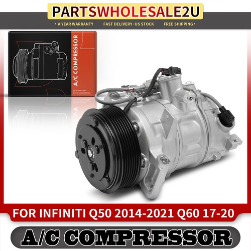 A/C Compressor With Clutch For INFINITI Q50 2014-2021 Q60 2017-2020