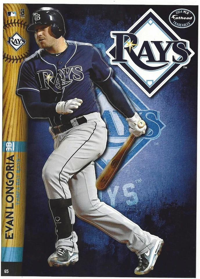 WIL MYERS FATHEAD TRADEABLES TAMPA BAY RAYS REMOVEABLE STICKER 2013 ROY 2014 #5 - Image 2 of 3