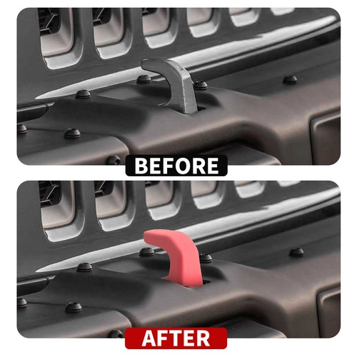 2pc Bumper Tow Hook Protector Tow Hook Rubber Covers For Jeep Wrangler JK JL JT - Picture 46 of 66