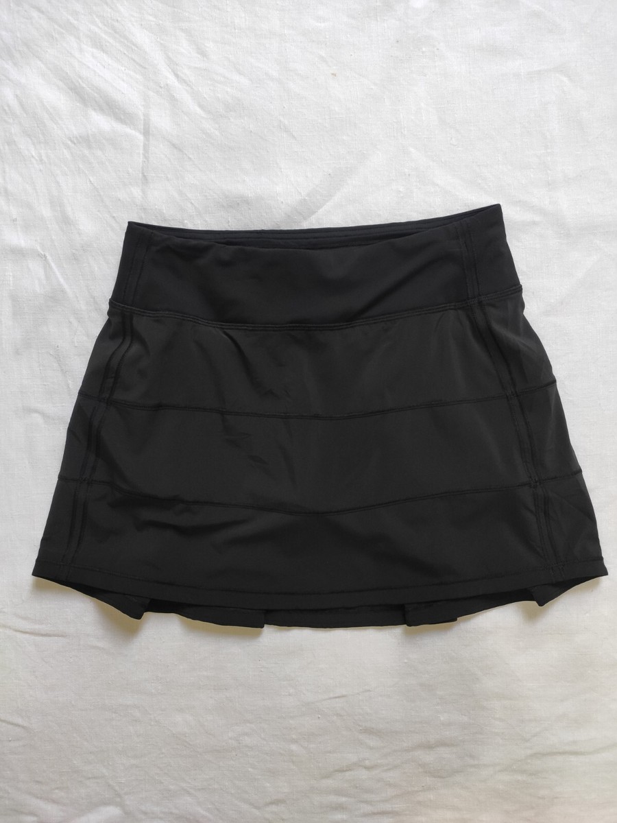 MINT! Lululemon Pace Rival Skirt *Tall Size 4 TALL Black Run