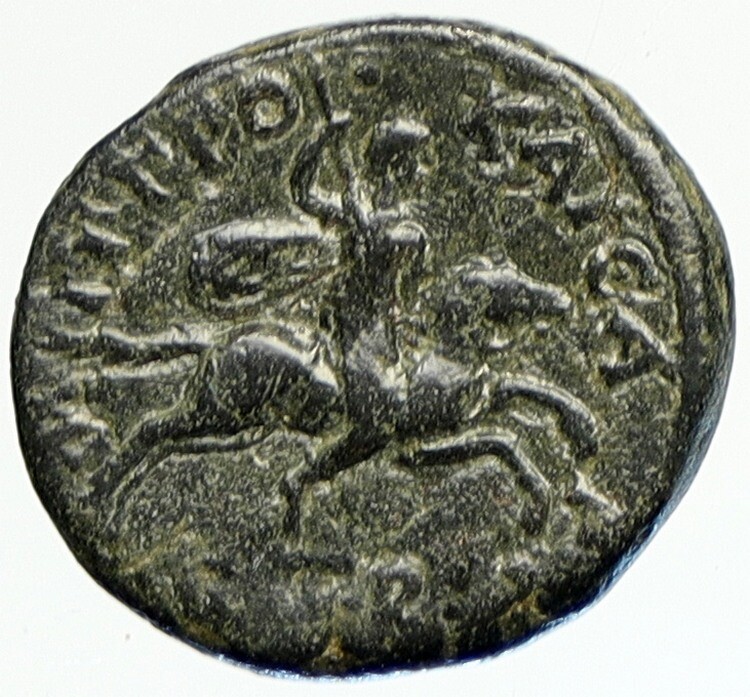 TKC093 バレンティニアヌス1世のフォリス Septimius Severus on Horse 193AD Caesaraea Cappadocia Ancient