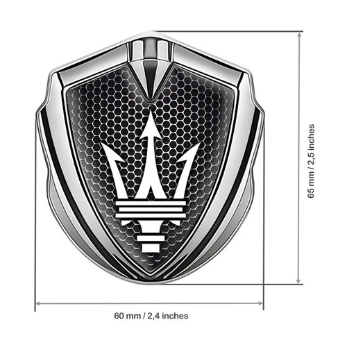 Fender Emblem Maserati Metal Sticker Side Badge Logo Decal - Picture 27 of 39