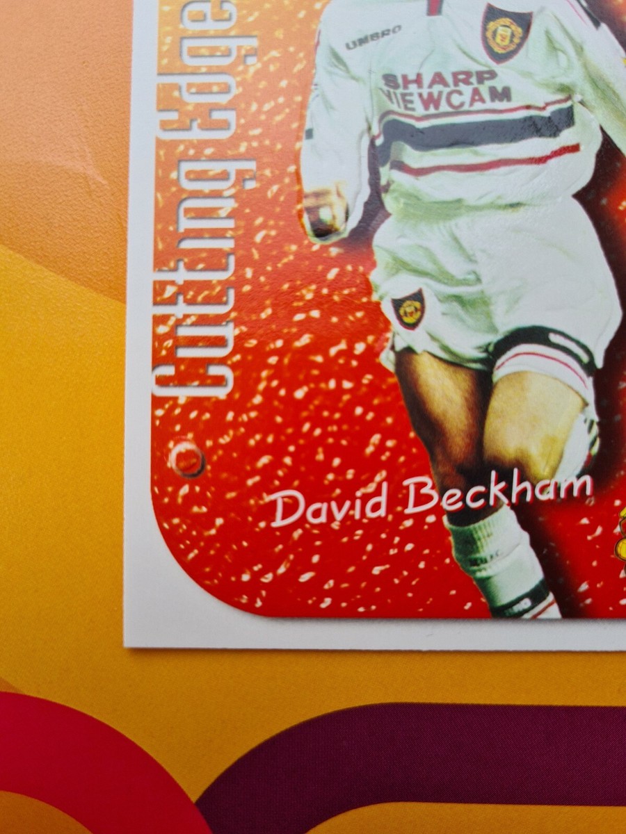 David Beckham MAN UTD Futera 99 Cutting Edge EMBOSSED soccer