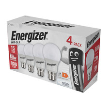 LED 60W Bulb B22 Bayonet GLS Lamp Light Bulbs Cool White 4-20 Pack by Energizer