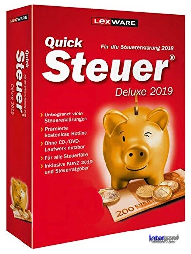 Lexware QuickSteuer Deluxe 2019 Vollversion + Konz Steuerjahr 2018 Download NEU - Bild 2 von 2