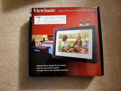  ViewSonic VFA713w-10 7'' Digital Photo Accent FrameSDHC MMC USB 2.0