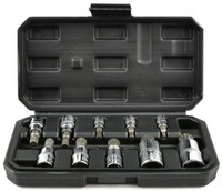 "SteckschlüSsel Bitsatz Torx TX Vielzahn Innen 10-Tlg 1/4-1/2\" StecknüSse Crv"