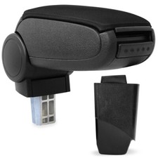 [pro.tec] Mittelarmlehne passend für Peugeot 206 / 206 CC Textil Mittelkonsole
