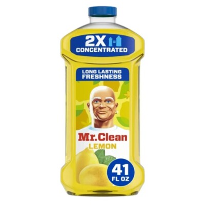 Mr. Clean 2X Concentrated Multi Surface Cleaner with Lemon Scent, 41 fl oz