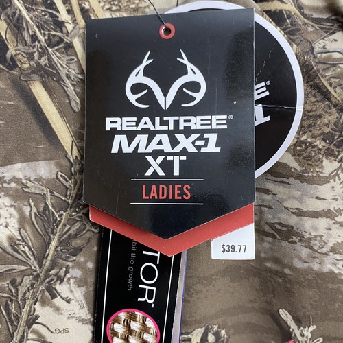 Real Tree Max-1 XT Ladies M Soft shell Camo Pants Scent Factor Wind Water Resist - Picture 10 of 14