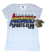 Marvel x Signorelli vintage Avengers Sports club Girls Tee shirt Made in USA