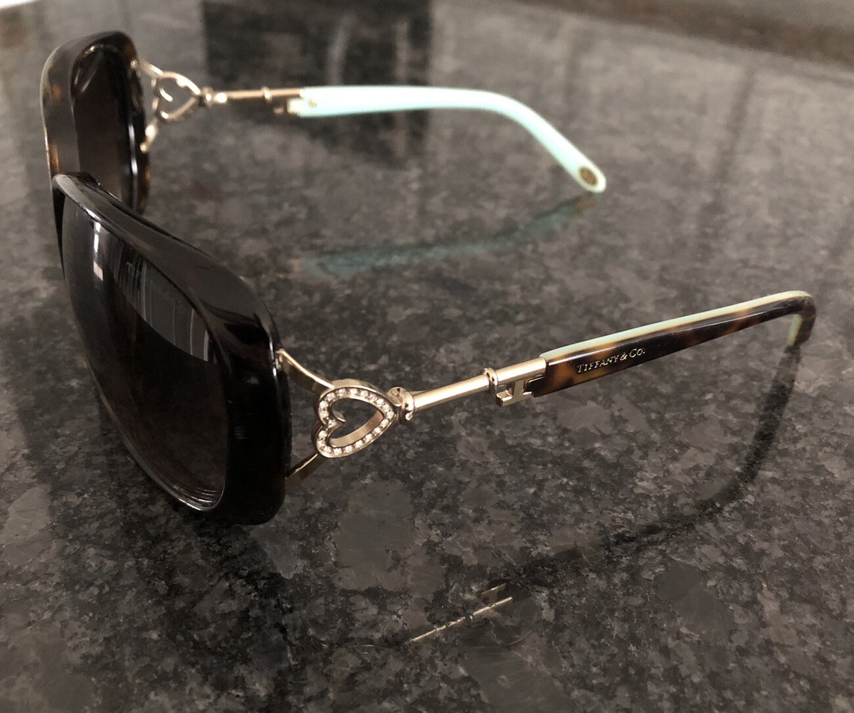 Tiffany & Co Keys Sunglasses Tortoise Shell And Gold TF4055B  display picture 2
