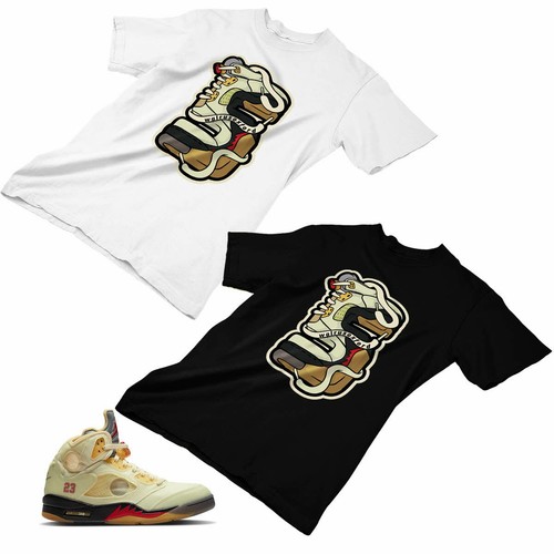 Jordan 5 Off White Sai Matching Custom 