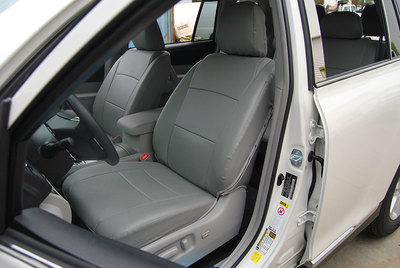 for TOYOTA HIGHLANDER SEAT COVERS 2014-2019 IGGEE S.LEATHER CUSTOM FIT 13 COLORS