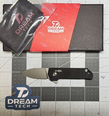 Dreamtech D4251GB Axis Lock D2 Drop Point Blade Black G10 Handle Knife