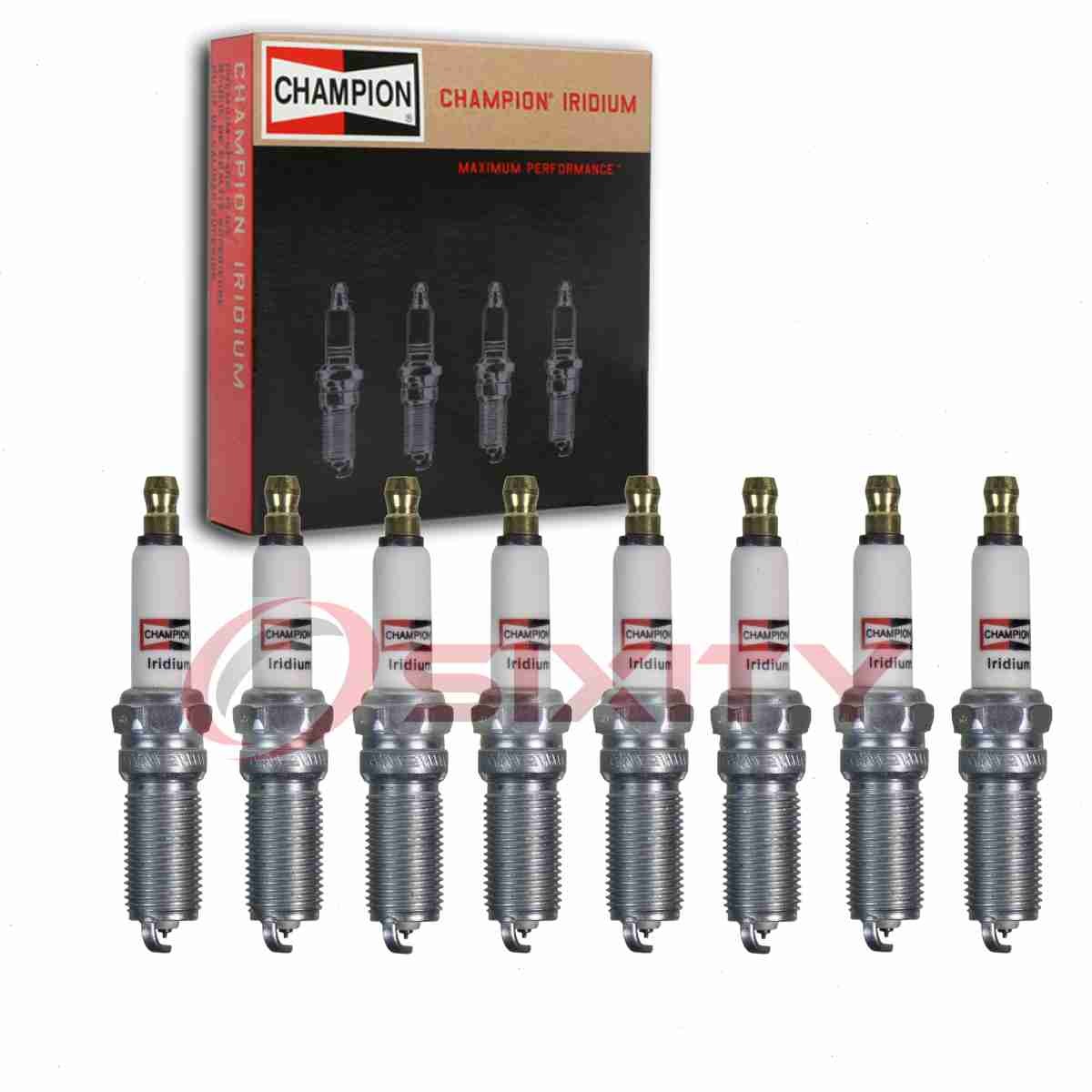 8 pc Champion Iridium Spark Plugs for 2015-2019 Chevrolet Corvette 6.2L V8 wm