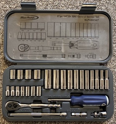 Blue-point 27pc 1/4  Drive SAE General Service Set BLPGSS1427