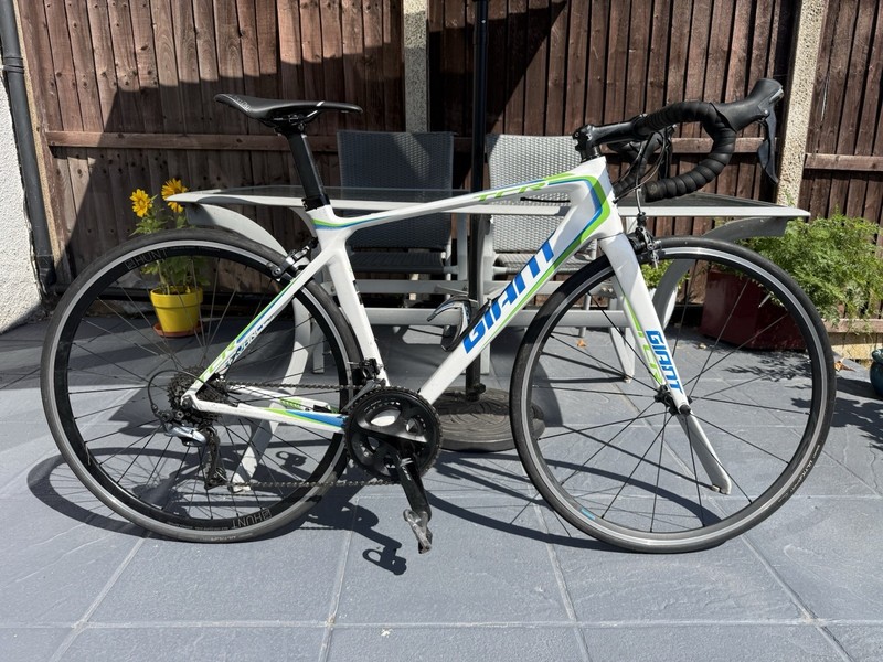 2015 Giant TCR ADV Pro 1 White/Blue/Green. Medium