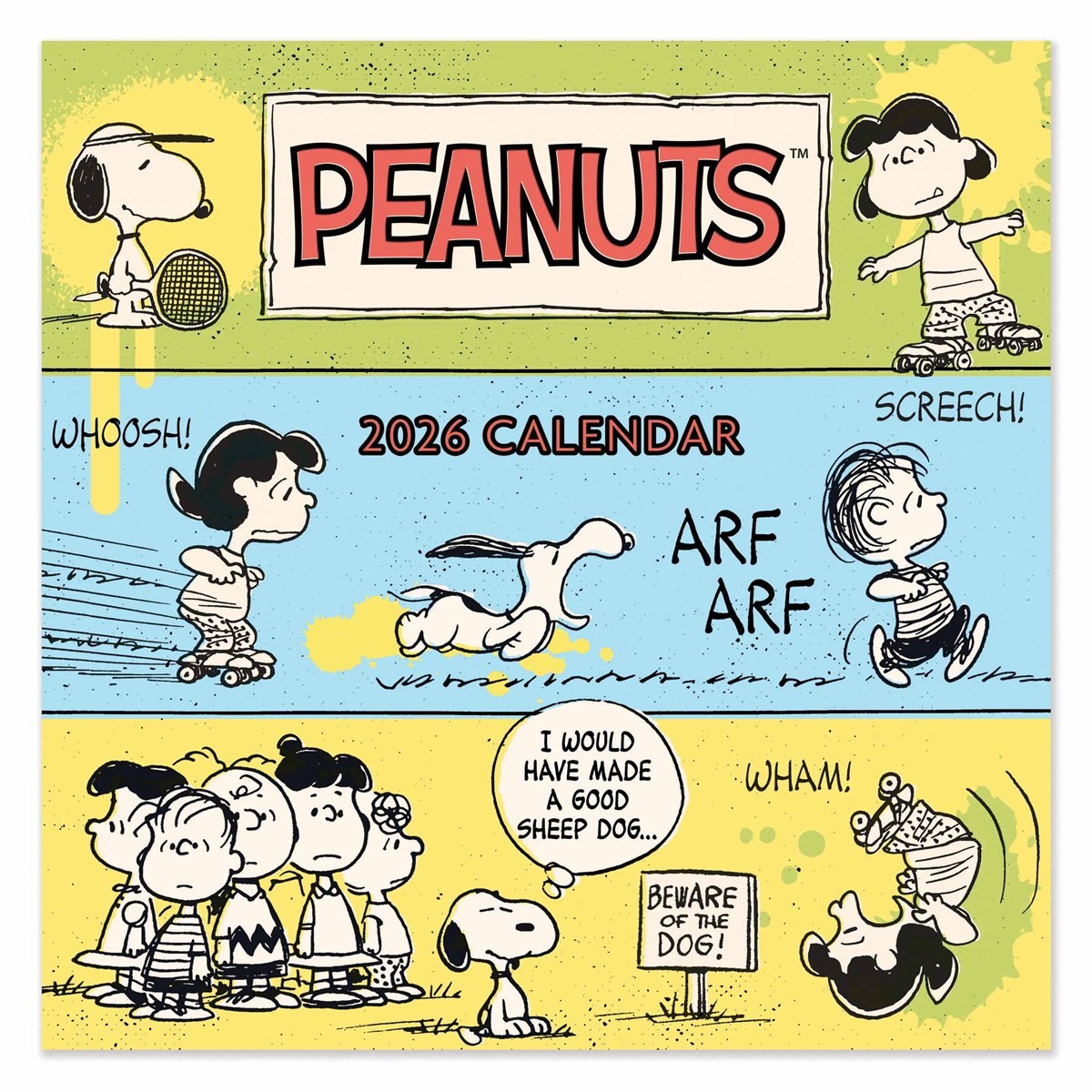Peanuts Calendar 2026 - Humour - Month To View