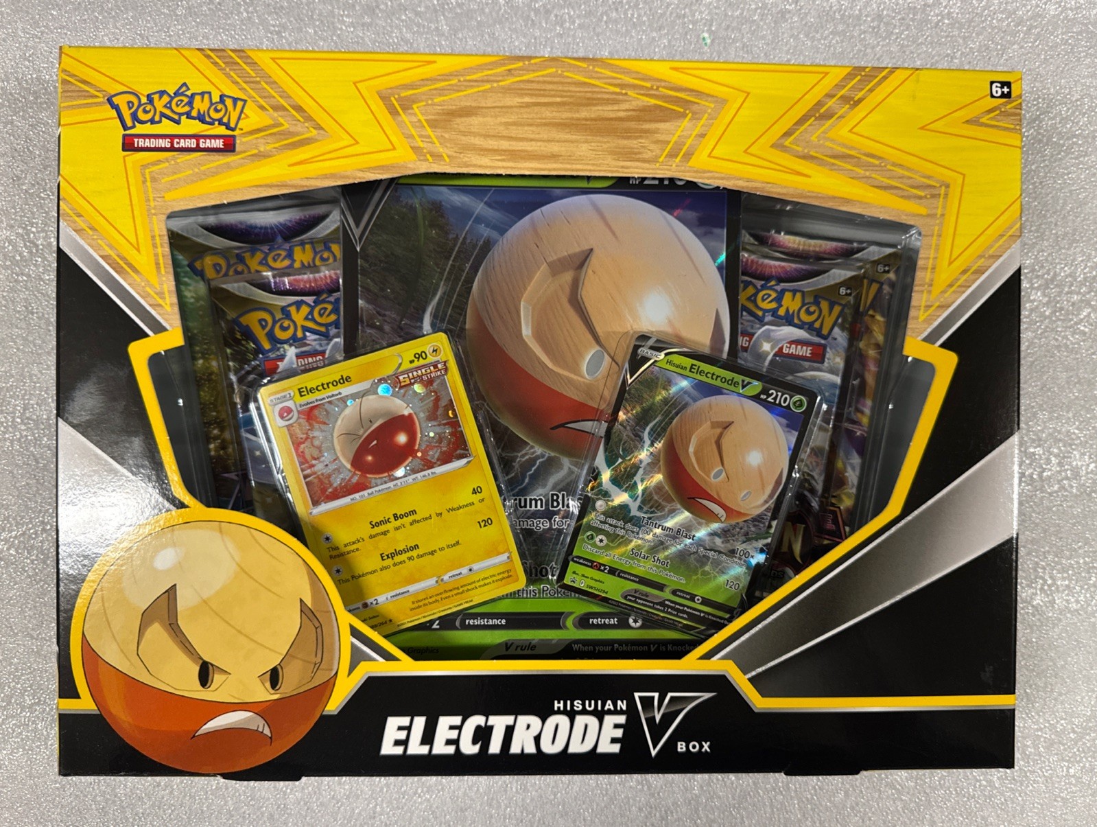 Pokemon TCG Hisuian Electrode V Box w/ Promo Cards (3) - English - SEALED - NEW