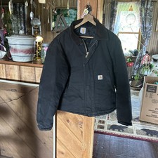 Carhartt Jacket Arctic Quilt Lined Mens Black