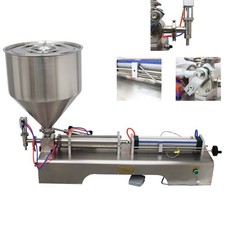 Single Head Paste Liquid Filler Machine Honey Cream 100-1000ml 110V Large Hopper