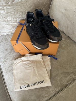 Louis Vuitton Run Away Sneaker 38,5 Schwarz Gold Ovp LV Turnschuhe Monogramm