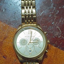 Michael Kors mensQuartz Analog Gold-Tone Brac...