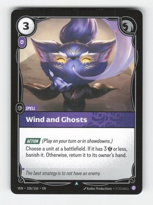 Wind and Ghosts 106/166 Uncommon Vendetta Riftbound Near Mint