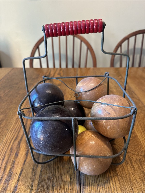 Bocce Ball Set Solid Wood