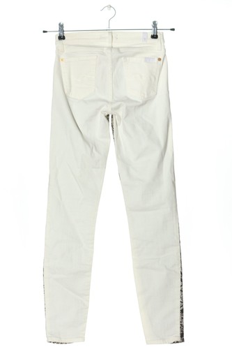 7 FOR ALL MANKIND Jeans slim fit Donna Jeans Taglia IT 36 bianco-nero - Foto 5 di 5