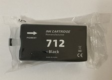 712 Ink Cartridge Compatible Fits HP Printers NEW w/out box Black