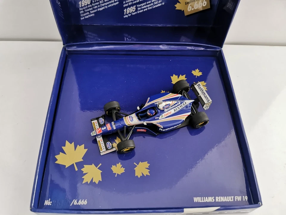 Rothmans Williams Renault FW19 Jacques Villeneuve Minichamps Car - Image 2 of 4